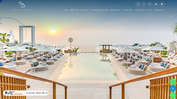 covebeach.com screenshot