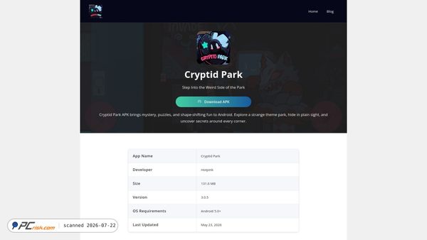 cryptidparkapk.org screenshot