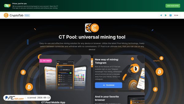 ctpool.net screenshot