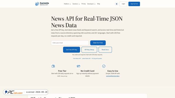 currentsapi.services screenshot