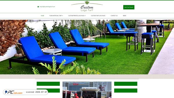 customlogoturf.com screenshot