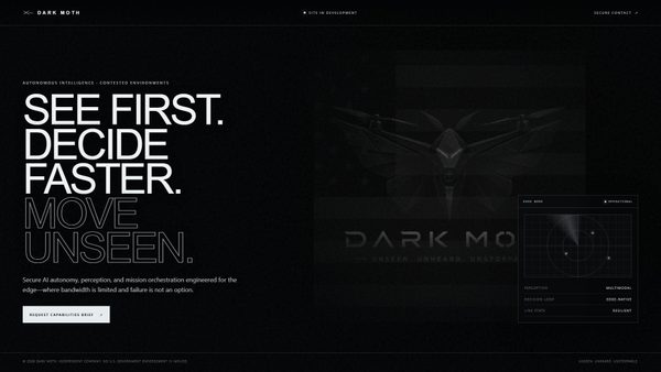 darkmoth.ai screenshot