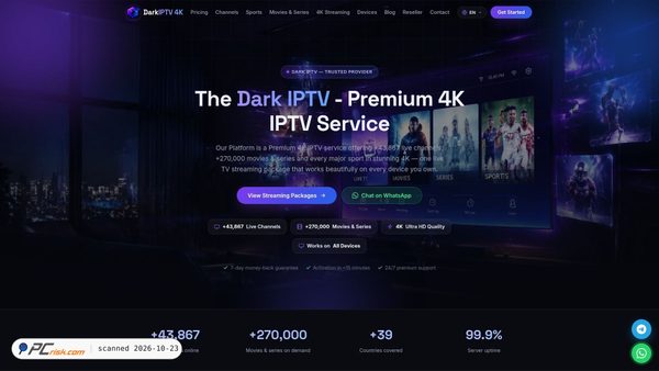 darknightiptv.com screenshot