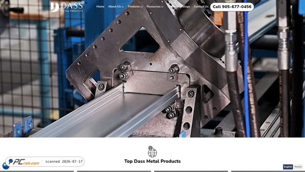 dassmetal.com screenshot