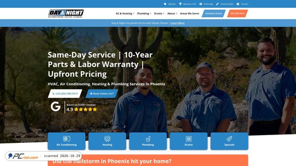 dayandnightair.com screenshot