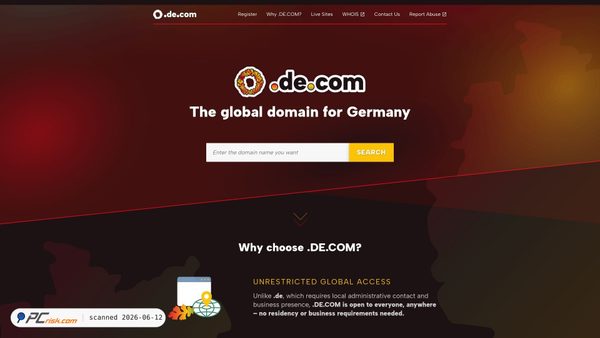 de.com screenshot
