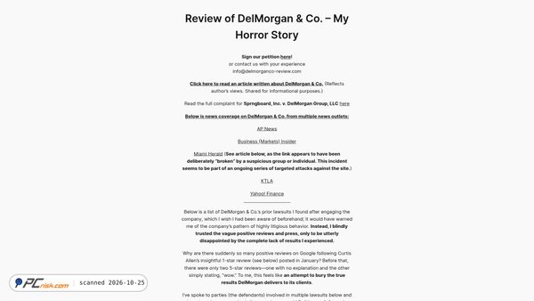 delmorganco-review.com screenshot