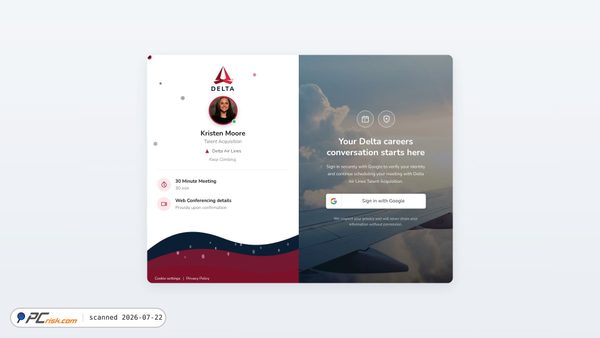 deltaairlines-hiring.com screenshot