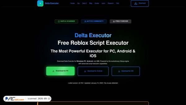 deltaexecutor.co screenshot