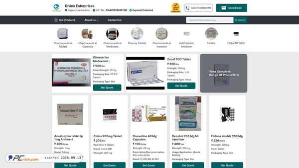 divineenterprises.in.net screenshot