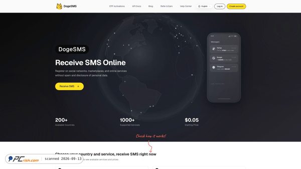 dogesms.com screenshot