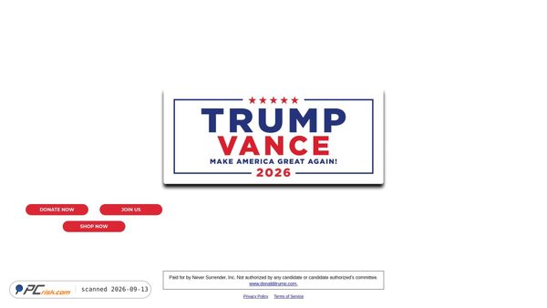 donaldjtrump.com screenshot