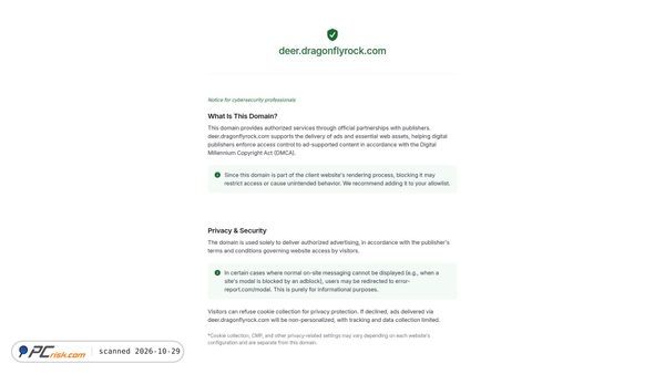 dragonflyrock.com screenshot