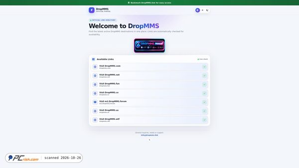 dropmms.link screenshot