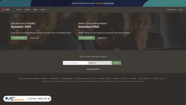 dyndns.org screenshot