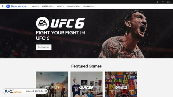 ea.com screenshot