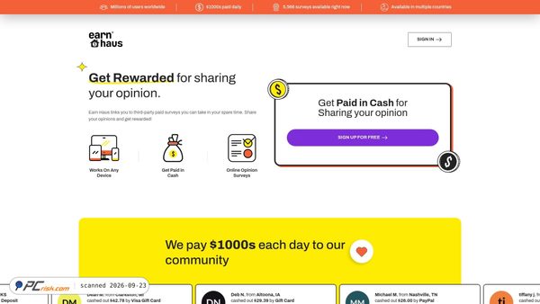 earnhaus.com screenshot