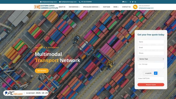 easterncargo.co.in screenshot