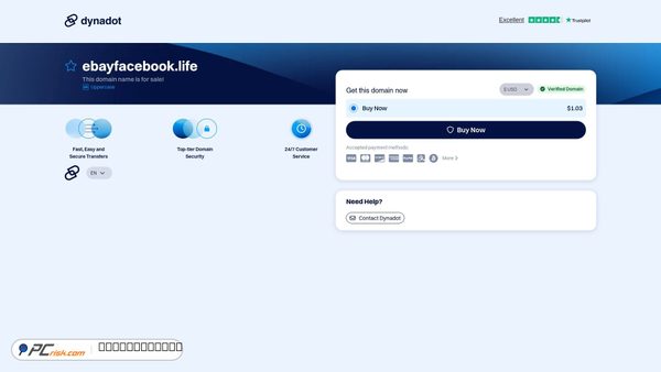 ebayfacebook.life screenshot