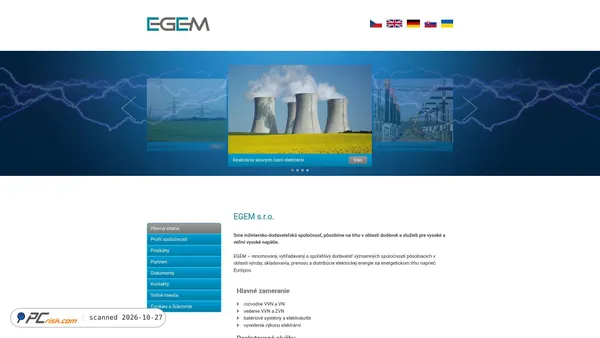 egem.sk screenshot