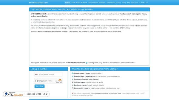 emobiletracker.com screenshot