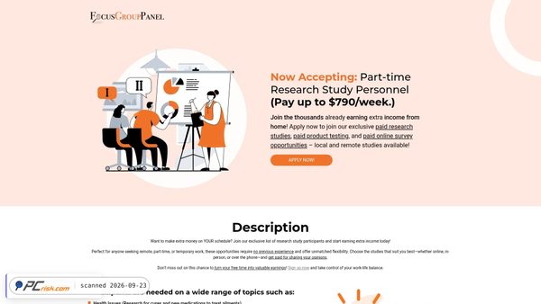 enroll.focusgrouppanel.com screenshot