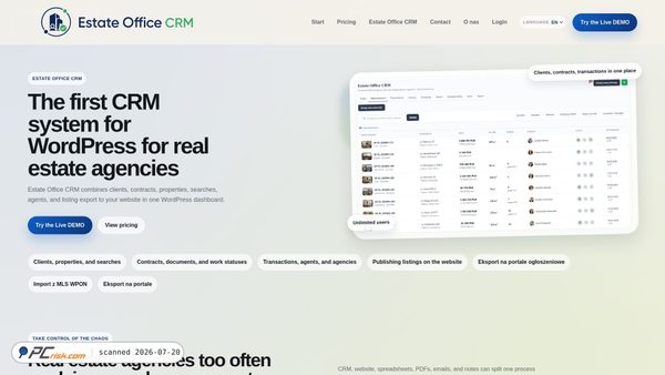 estateofficecrm.pl screenshot