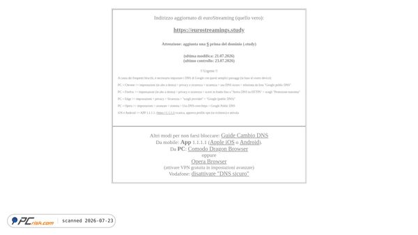 eurostreaming-nuovo-indirizzo.com screenshot