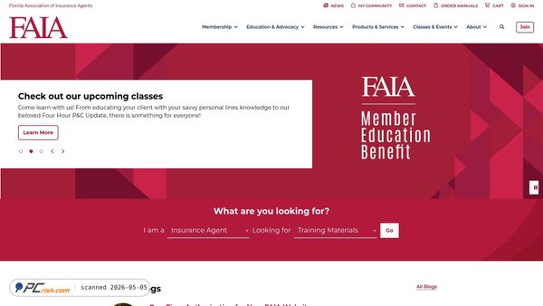 faia.com screenshot