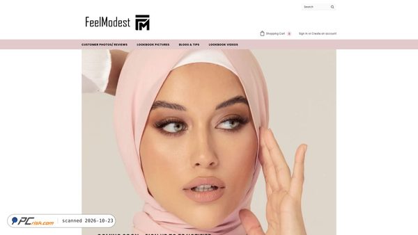 feelmodest.com screenshot