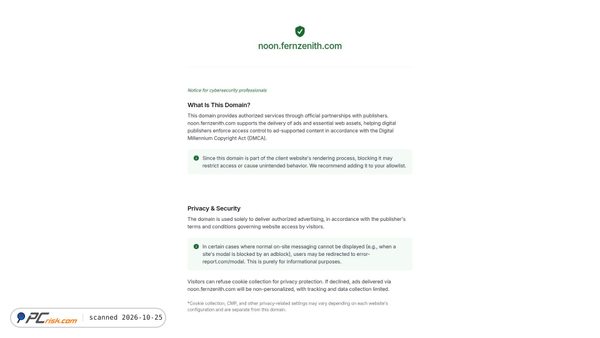 fernzenith.com screenshot