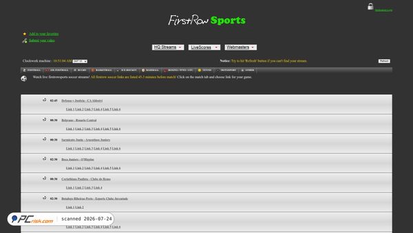 firstrowsportz.com screenshot