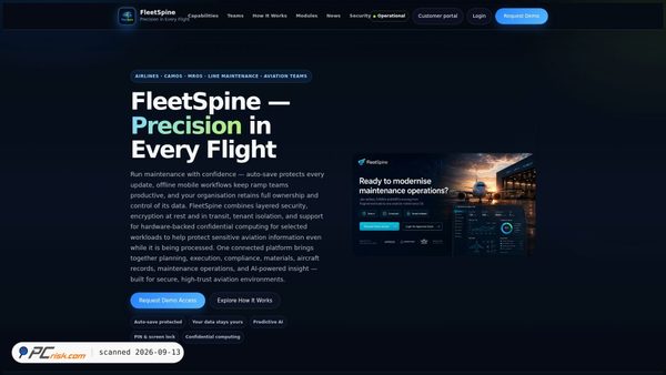 fleetspine.com screenshot