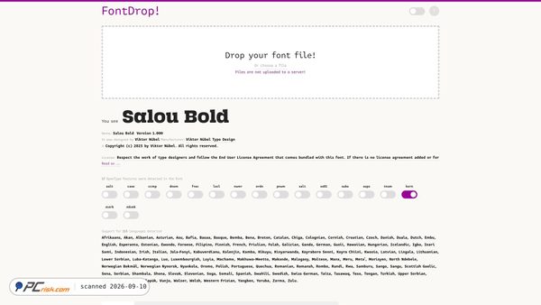 fontdrop.info screenshot
