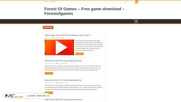 forestofgames.org screenshot