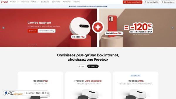 free.fr screenshot