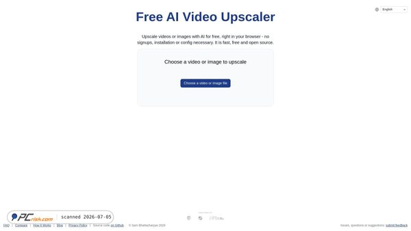 free.upscaler.video screenshot