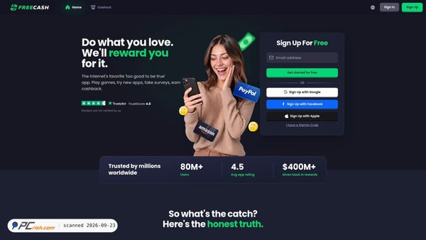freecash.com screenshot