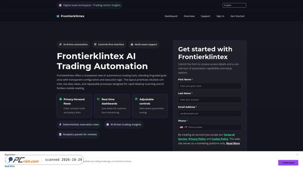 frontierklintex.click screenshot