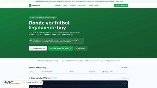 futbollibre.com screenshot