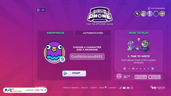 garticphone.com screenshot