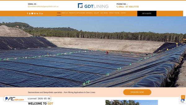 gdtlining.com.au screenshot