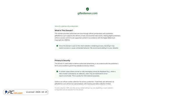 giftedlemon.com screenshot