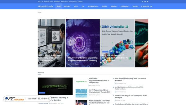 gizmocrunch.com screenshot