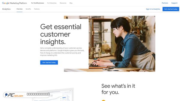 google-analytics.com screenshot