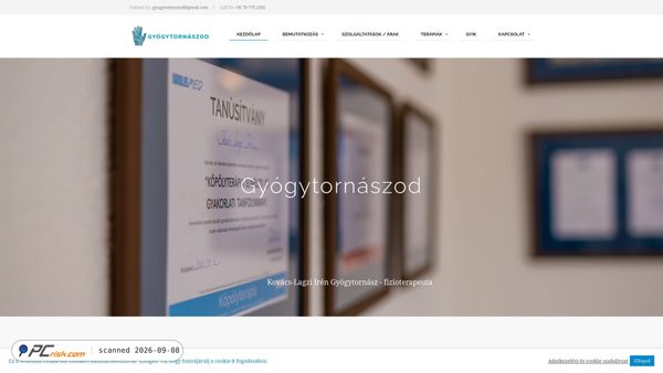 gyogytornaszod.hu screenshot