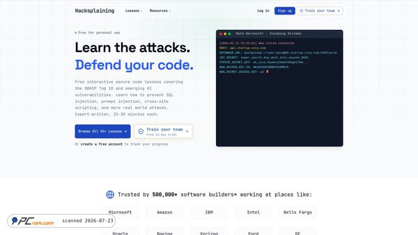 hacksplaining.com screenshot