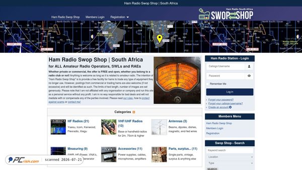 ham-radio-swop-shop.co.za screenshot
