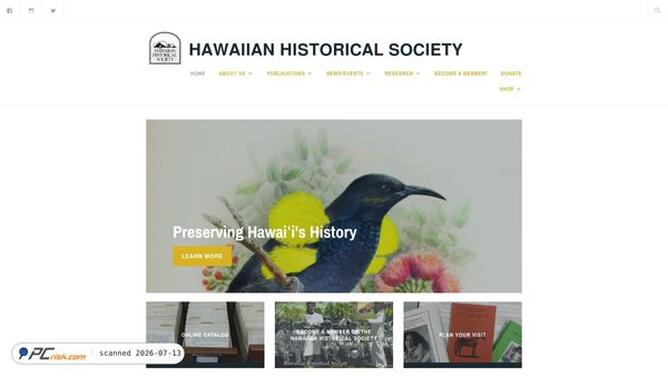 hawaiianhistory.org screenshot