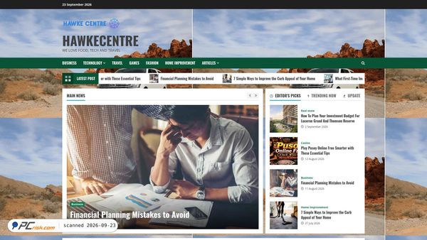 hawkecentre.com screenshot
